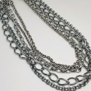 Sabika Subtle Multi-Row Chain Necklace